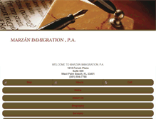 Tablet Screenshot of marzanimmigration.com